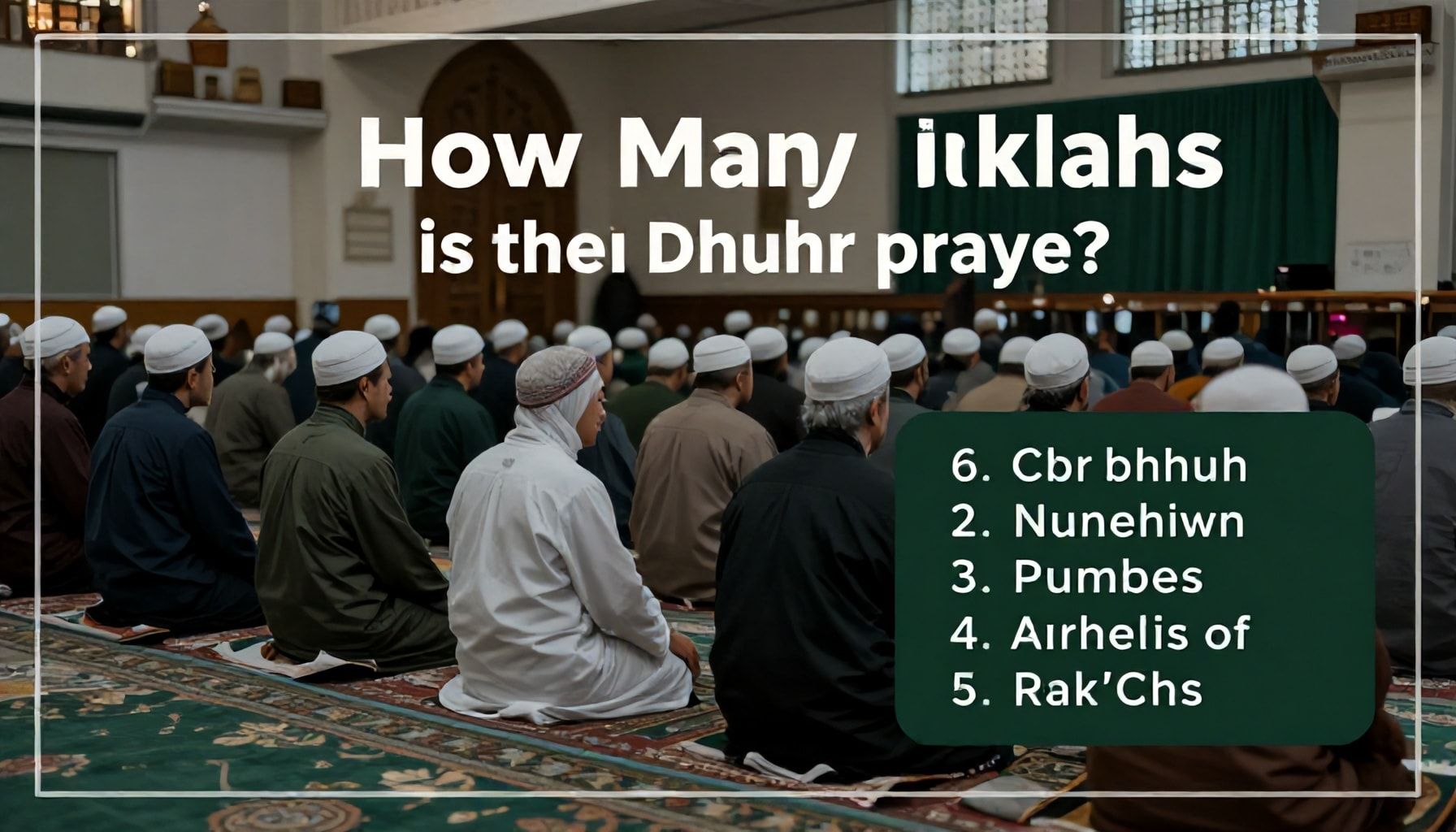 Öğle Namazı Kaç Rekat? Doğru Vakti ve Rekat Sayısını Öğrenin*