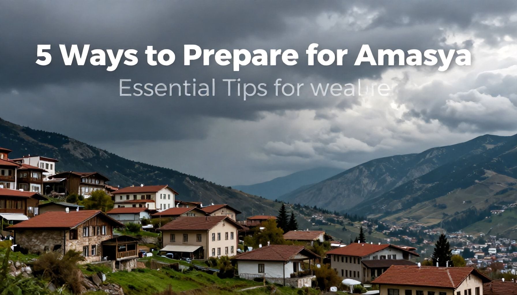 5 Yöntemle Amasya'ya Hazırlanın: Hava Durumu İçin Zorunlu İpuçları