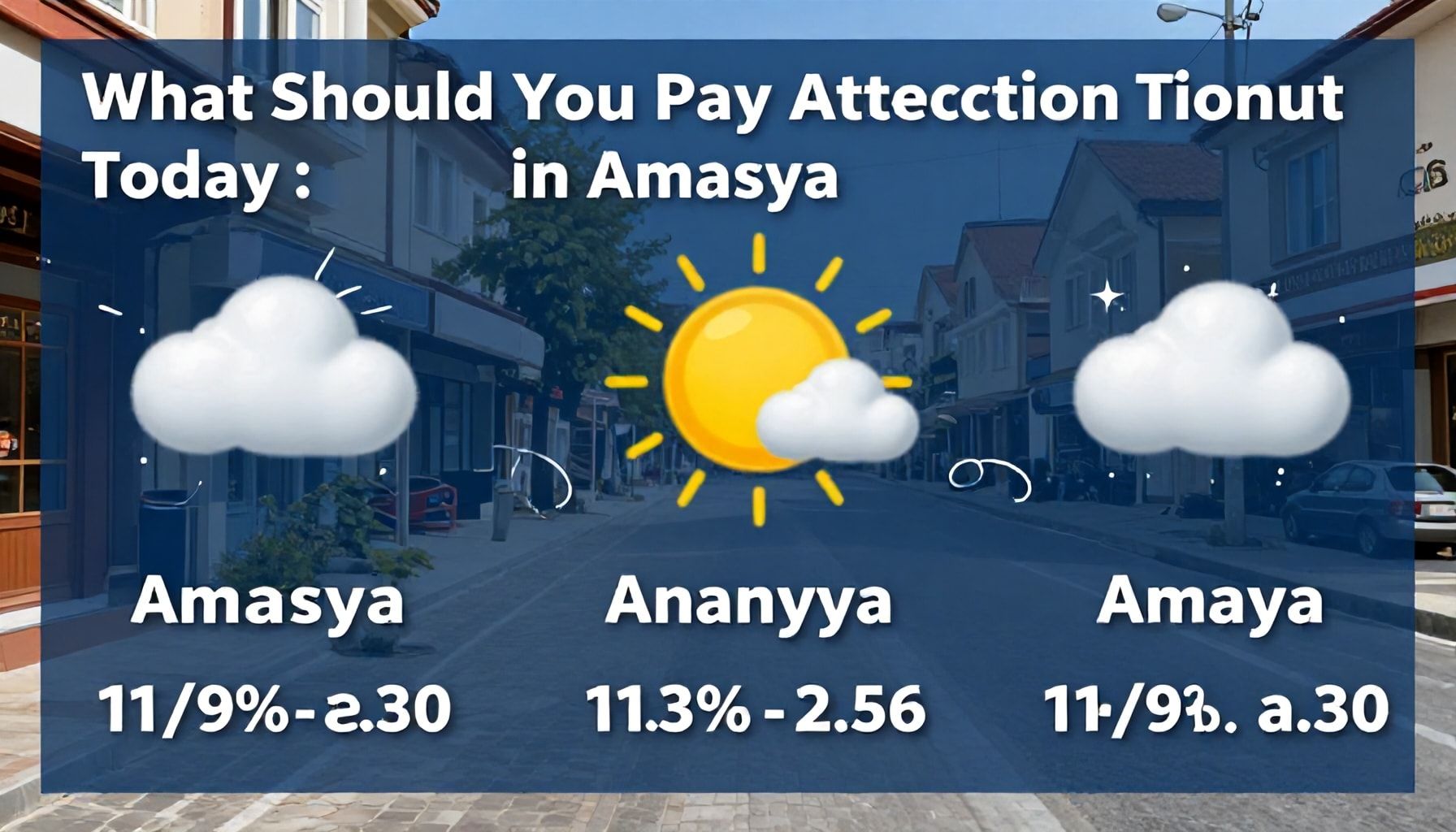 Bugün Amasya'da Nelere Dikkat Etmelisiniz? Hava Durumu İçin Hayat Kurtaran Bilgiler