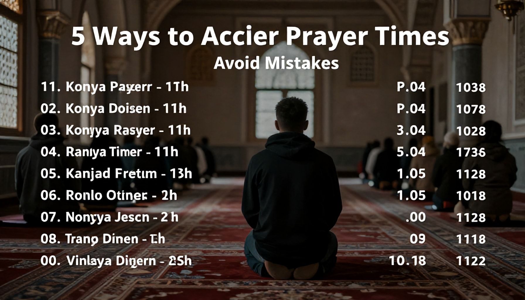 5 Yöntemle Konya Ezan Vakti’ni Doğru Hesaplayın – Yanlışlıkları Önleyin*