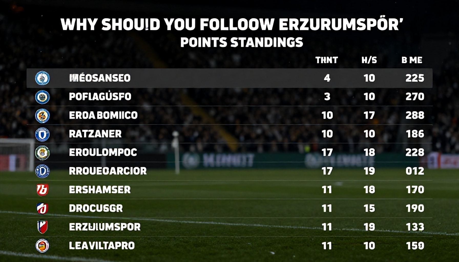 Neden Erzurumspor'un Puan Durumunu Takip Etmelisiniz?*