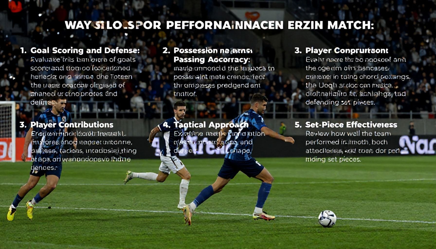 5 Yöntemle Erzurumspor'un Son Maç Performansını Analiz Edin*