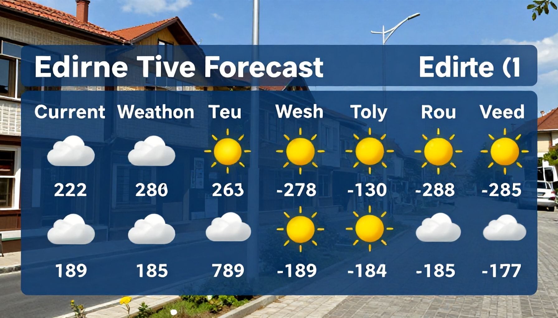 Edirne Hava Durumu: Güncel Hava Durumu ve Hava Tahmini*