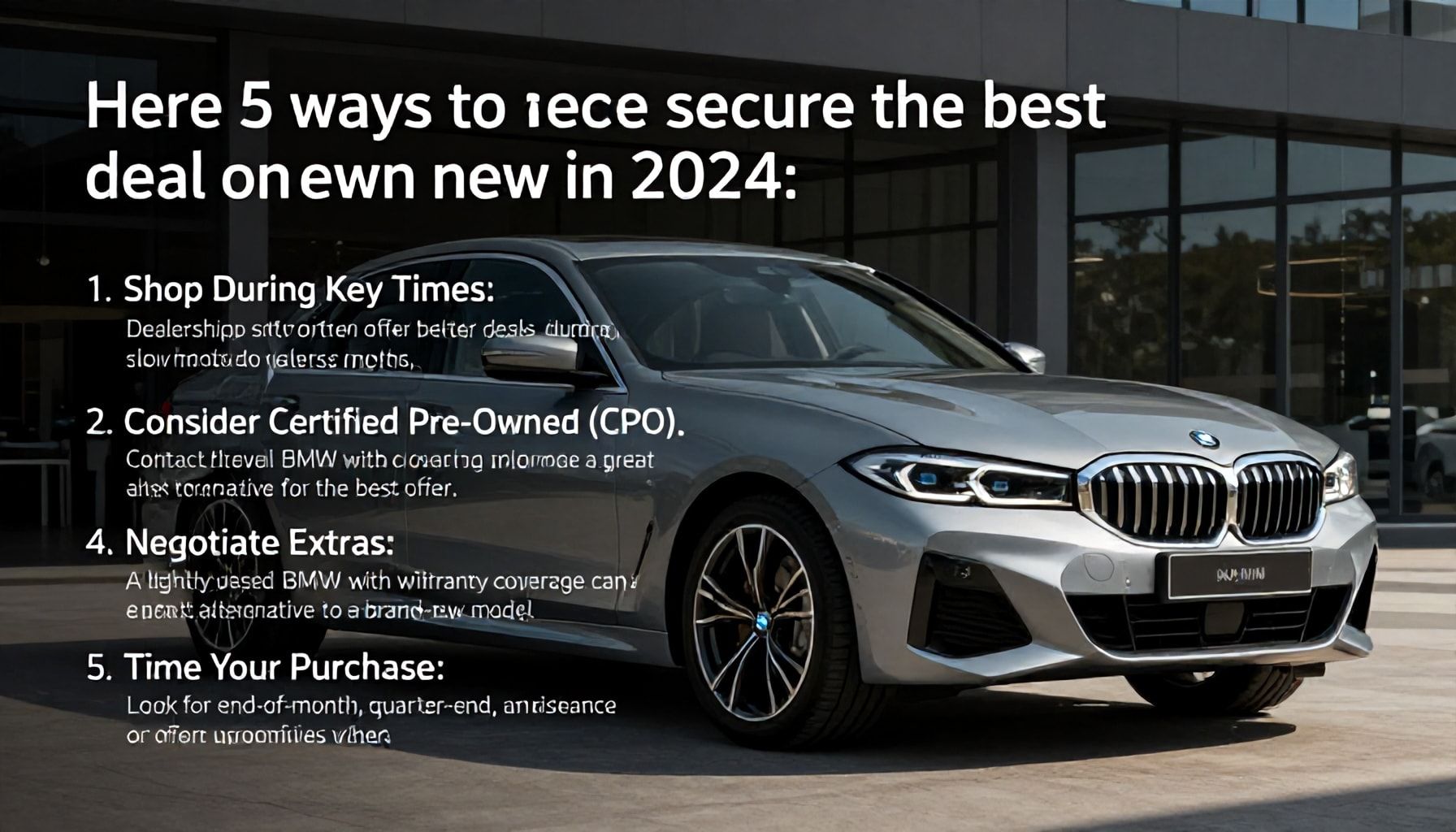 5 Ways to Get the Best Deal on a New BMW in 2024*