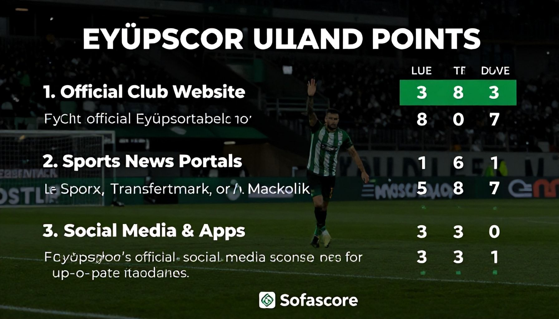 3 Yöntemle Eyüpspor'un Puan Durumunu Anlamak*