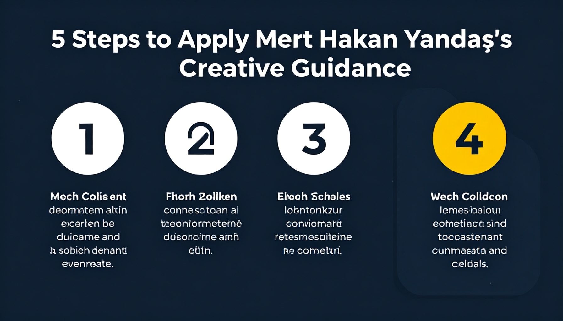 5 Adımda Mert Hakan Yandaş'ın Yaratıcı Yönlendirmelerini Uygulayın*