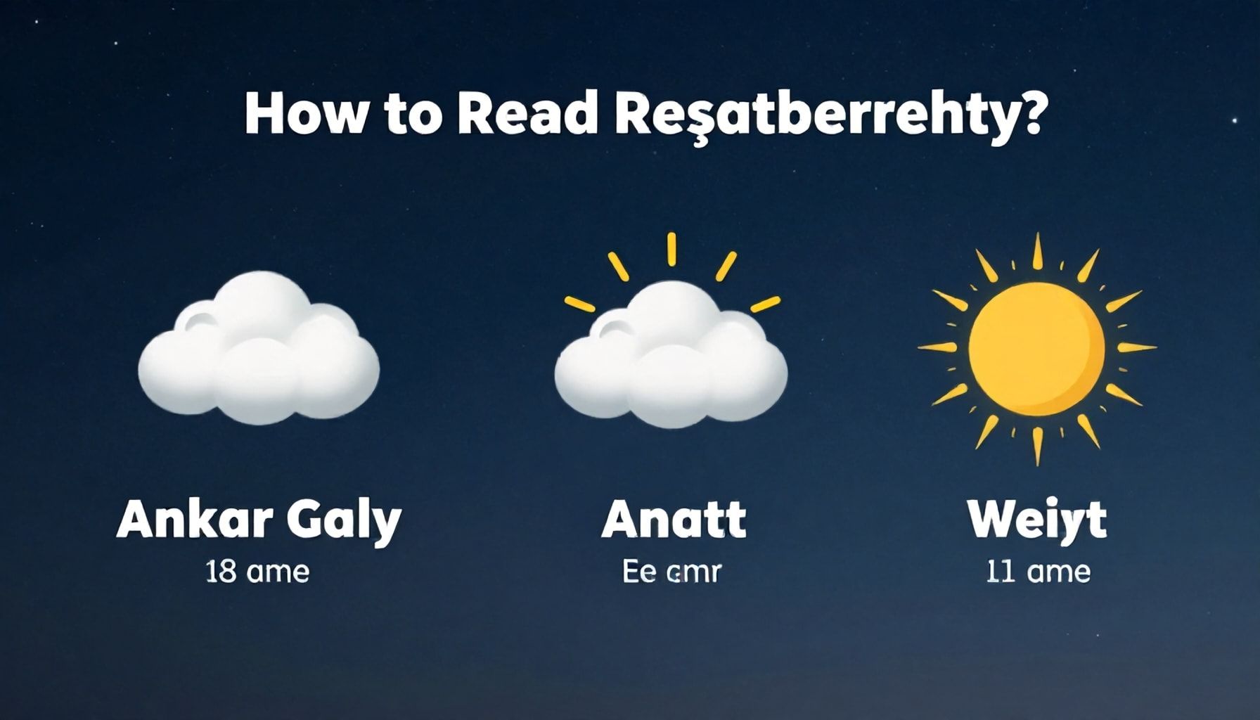 Nasıl Reşatbey Hava Durumunu Doğru Okursun?*
