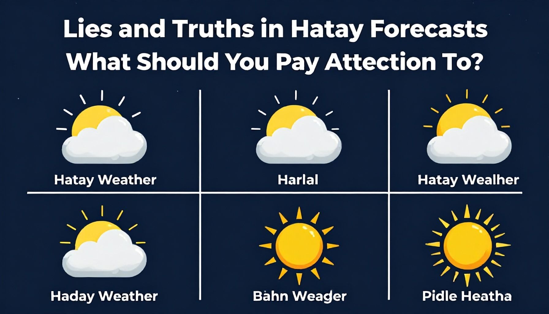 Hatay Hava Durumu Tahminlerinde Yalanlar ve Gerçekler: Neye Dikkat Etmelisiniz?*