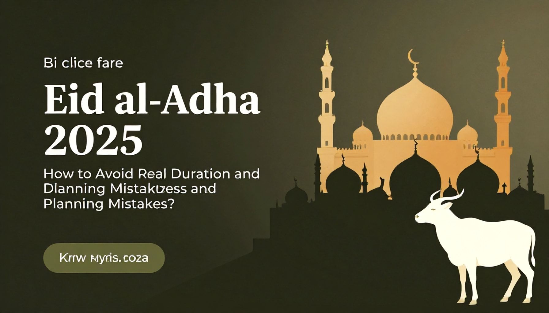 Kurban Bayramı 2025: Gerçek Süre ve Planlama Hatalarından Nasıl Kaçarsınız?"*