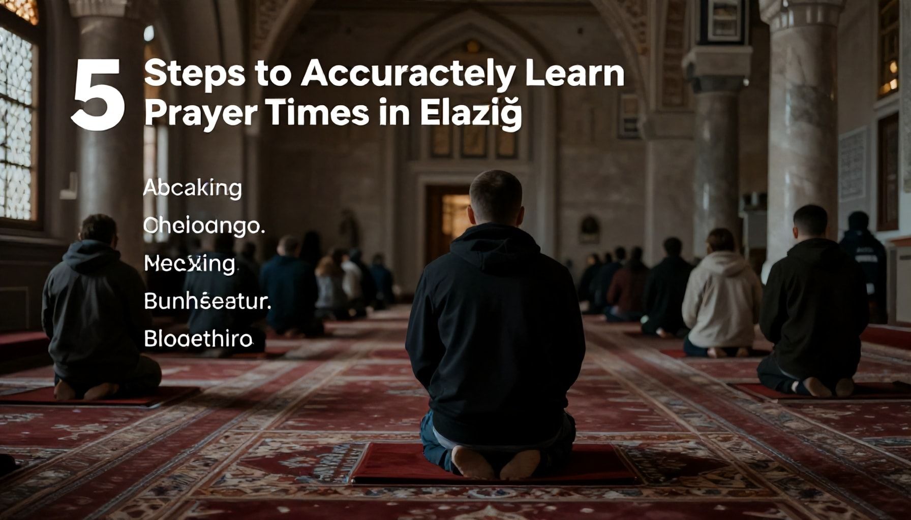 Elazığ'da Namaz Vakitlerini Doğru Öğrenmek İçin 5 Adım*