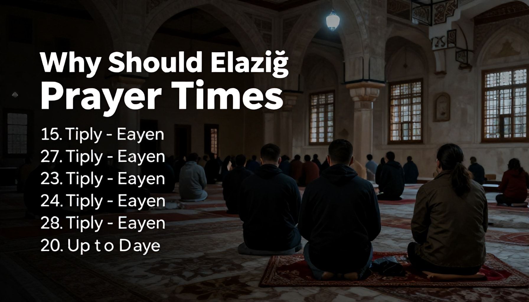 Neden Elazığ Namaz Vakitleri Güncel Olmalı?*