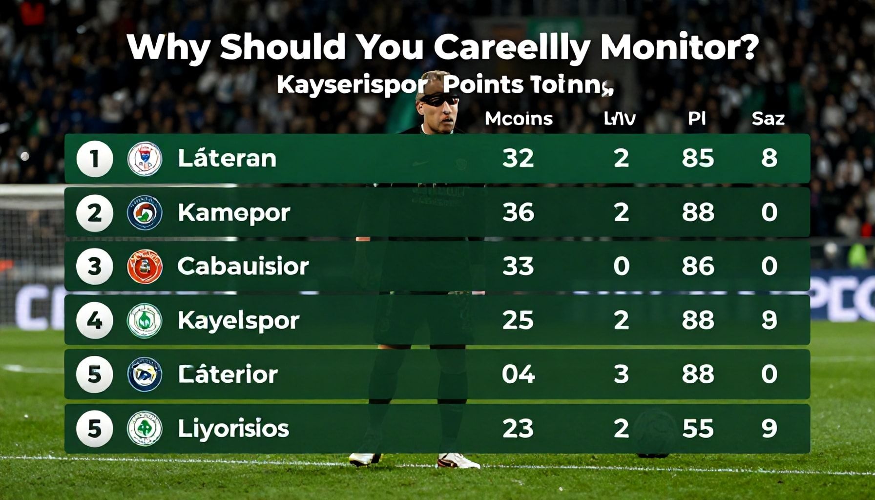 Neden Kayserispor'un Puan Durumlarını Dikkatli İzlemeniz Gerekir?*