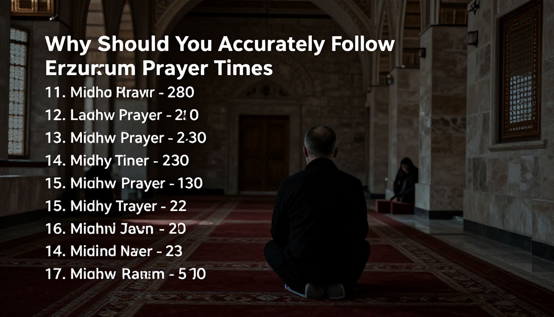 Neden Erzurum Namaz Vakitlerini Doğru Takip Etmelisiniz?*