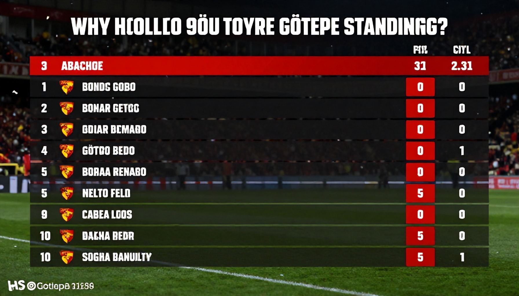 Neden Göztepe Puan Durumunu Takip Etmelisiniz?*