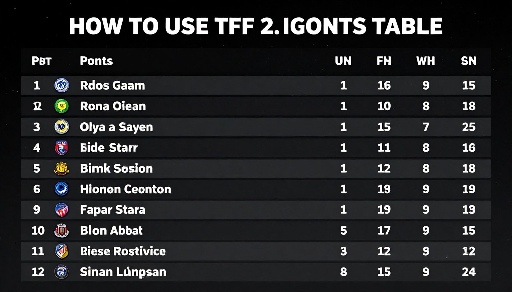 How to Use TFF 2. Lig Puan Tablosu to Spot Rising Stars and Underdogs*