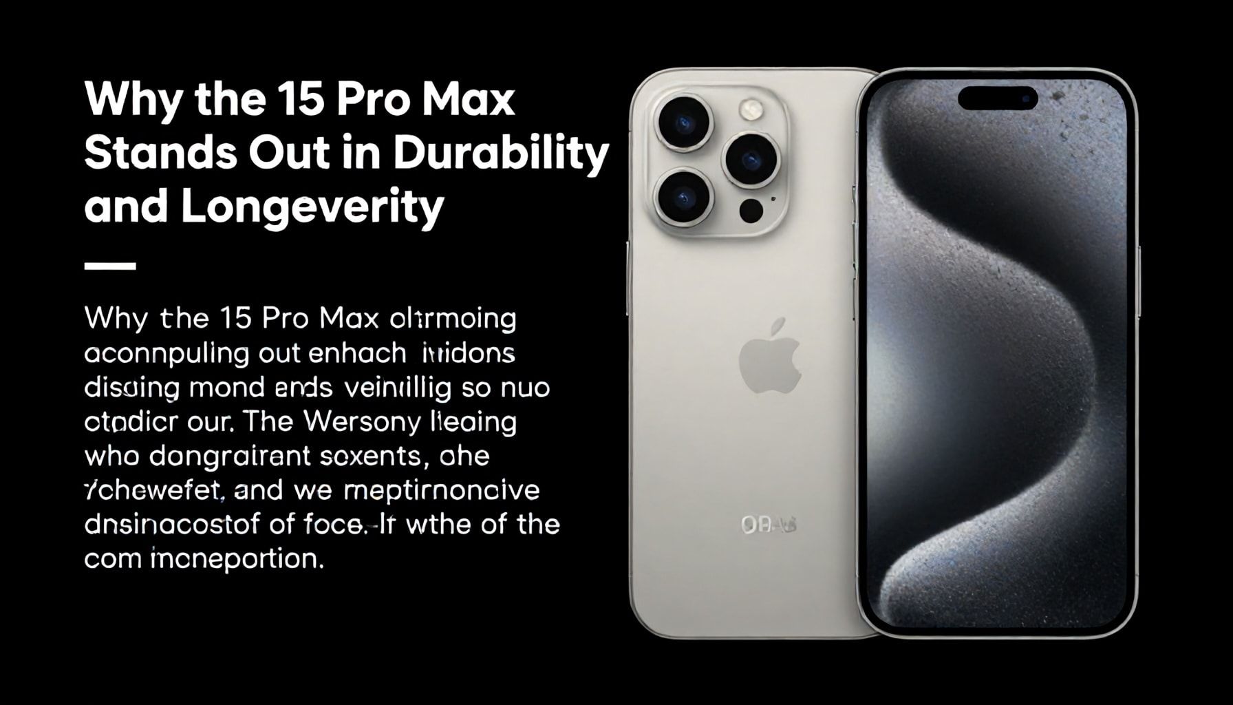 Why the 15 Pro Max Stands Out in Durability and Longevity*