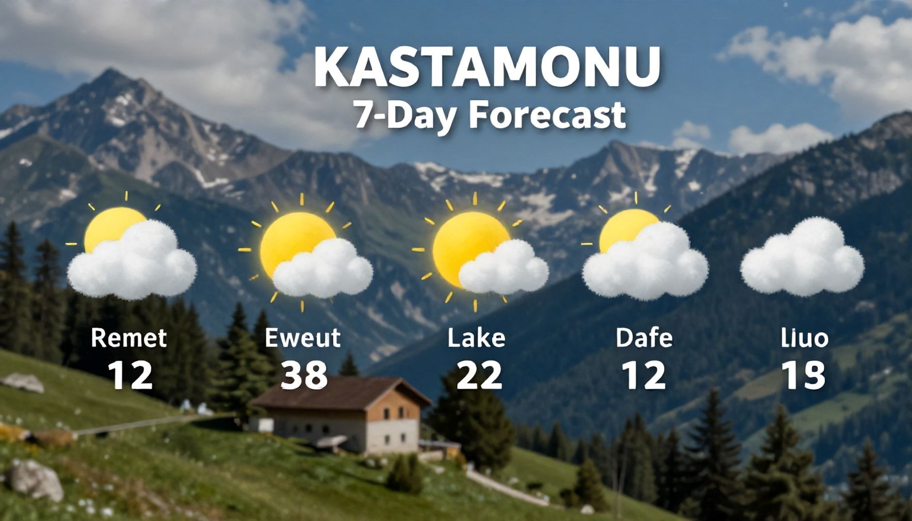 Kastamonu Hava Durumu: Güncel ve 7 Günlük Tahminler*