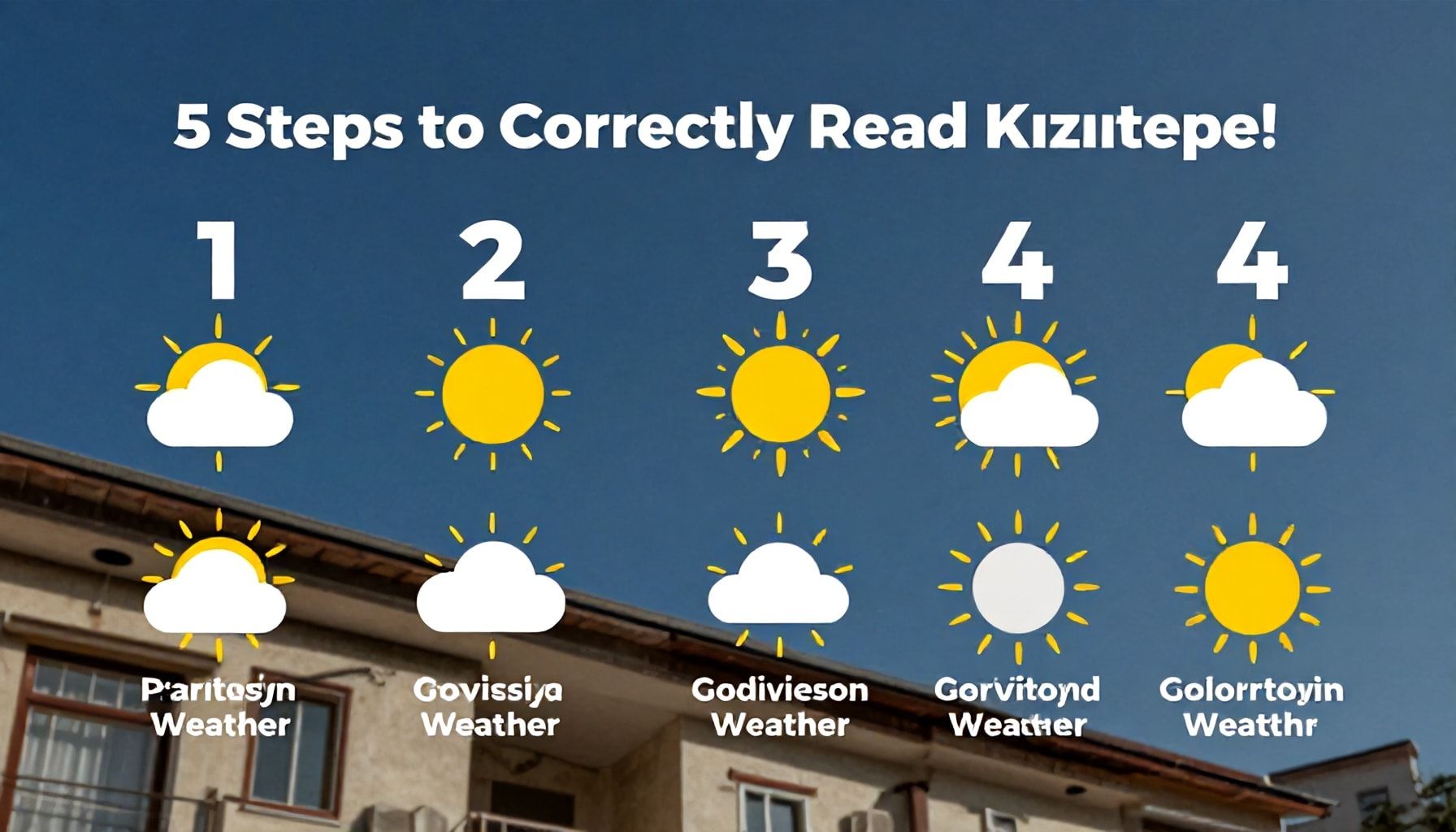 5 Adımda Kızıltepe Hava Durumunu Doğru Okuma*