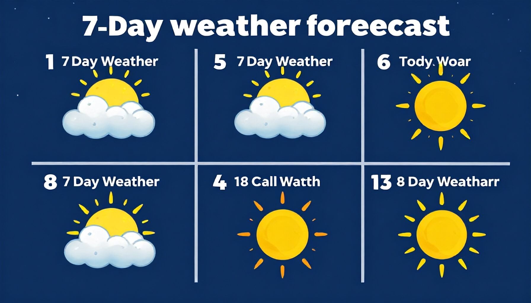 7 Günlük Hava Durumu Planınızı Tamamak İçin Bu 5 Yöntem*