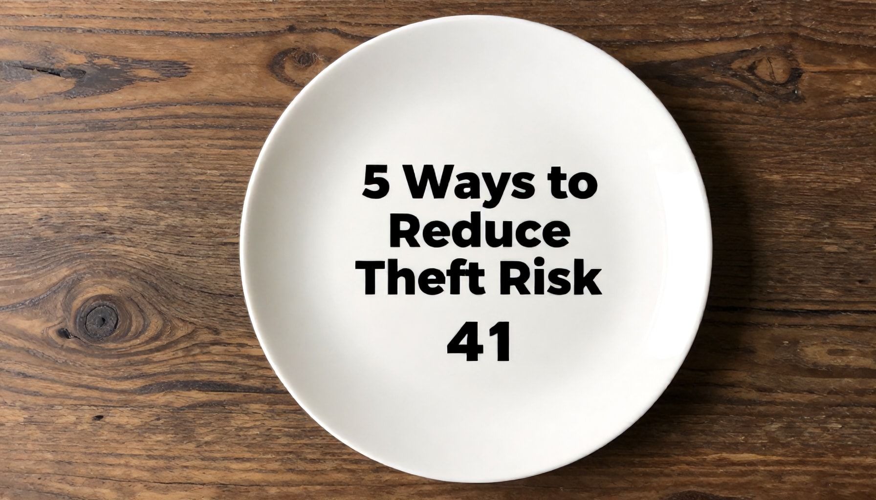 5 Yöntemle 41 Nerenin Plakası ile Hırsızlık Riskini Azaltın*