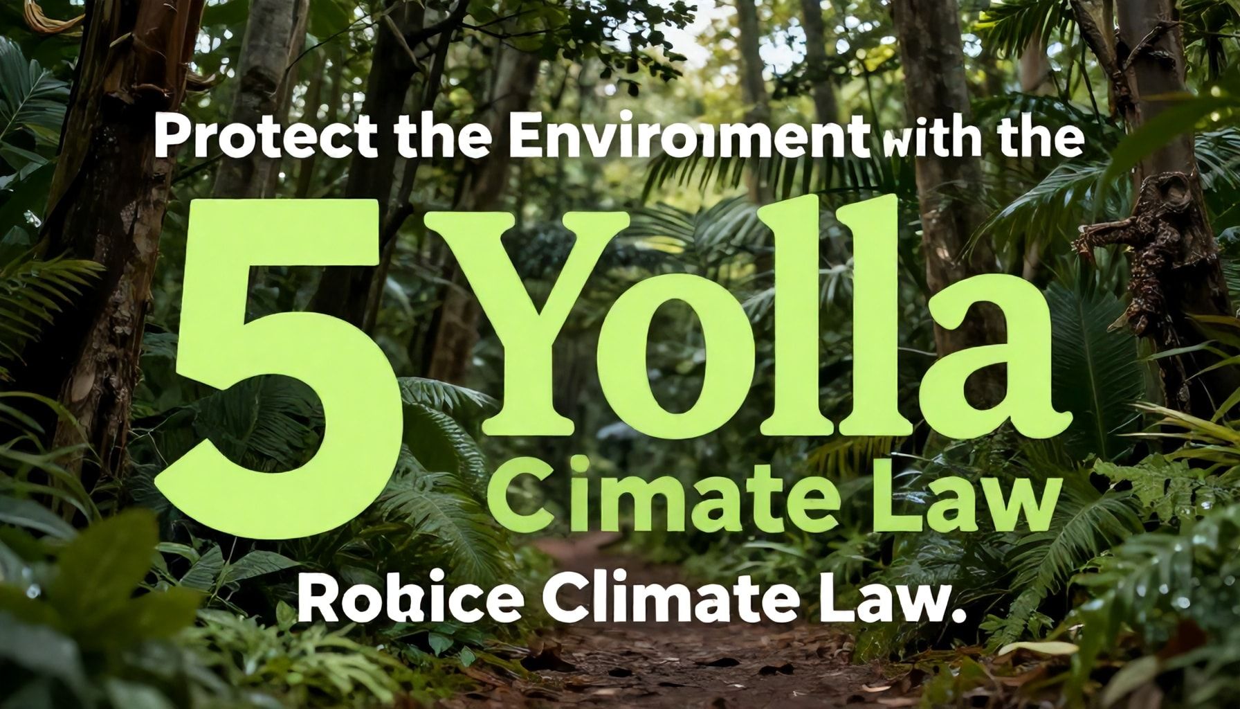 5 Yolla İklim Kanunu ile Çevrenizi Koruyun*