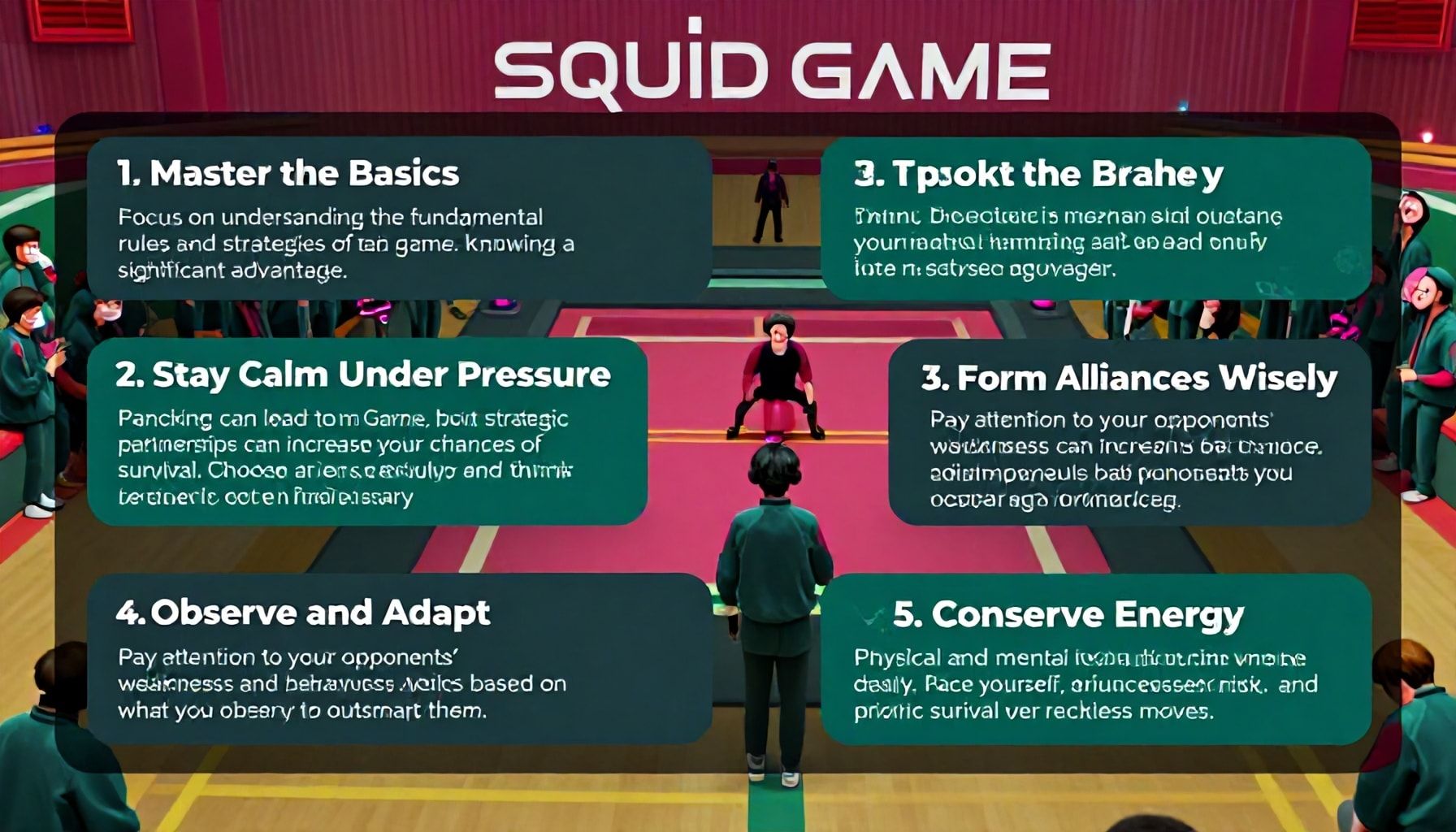 Squid Game Oyunları'nda Hayatta Kalmak İçin 5 Gizli Teknik*