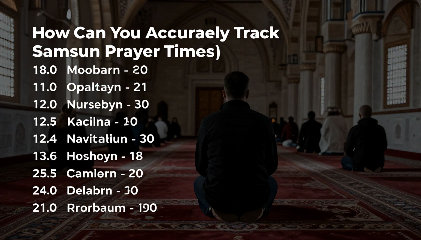 Nasıl Samsun Namaz Vakitlerini Doğru Takip Edersiniz?*