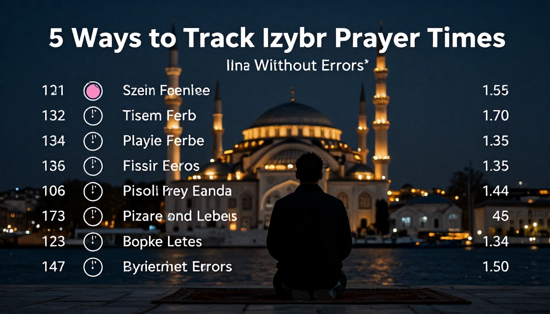 5 Yöntemle İzmir Ezan Vakitlerini Hatalı Okumadan Takip Edin*