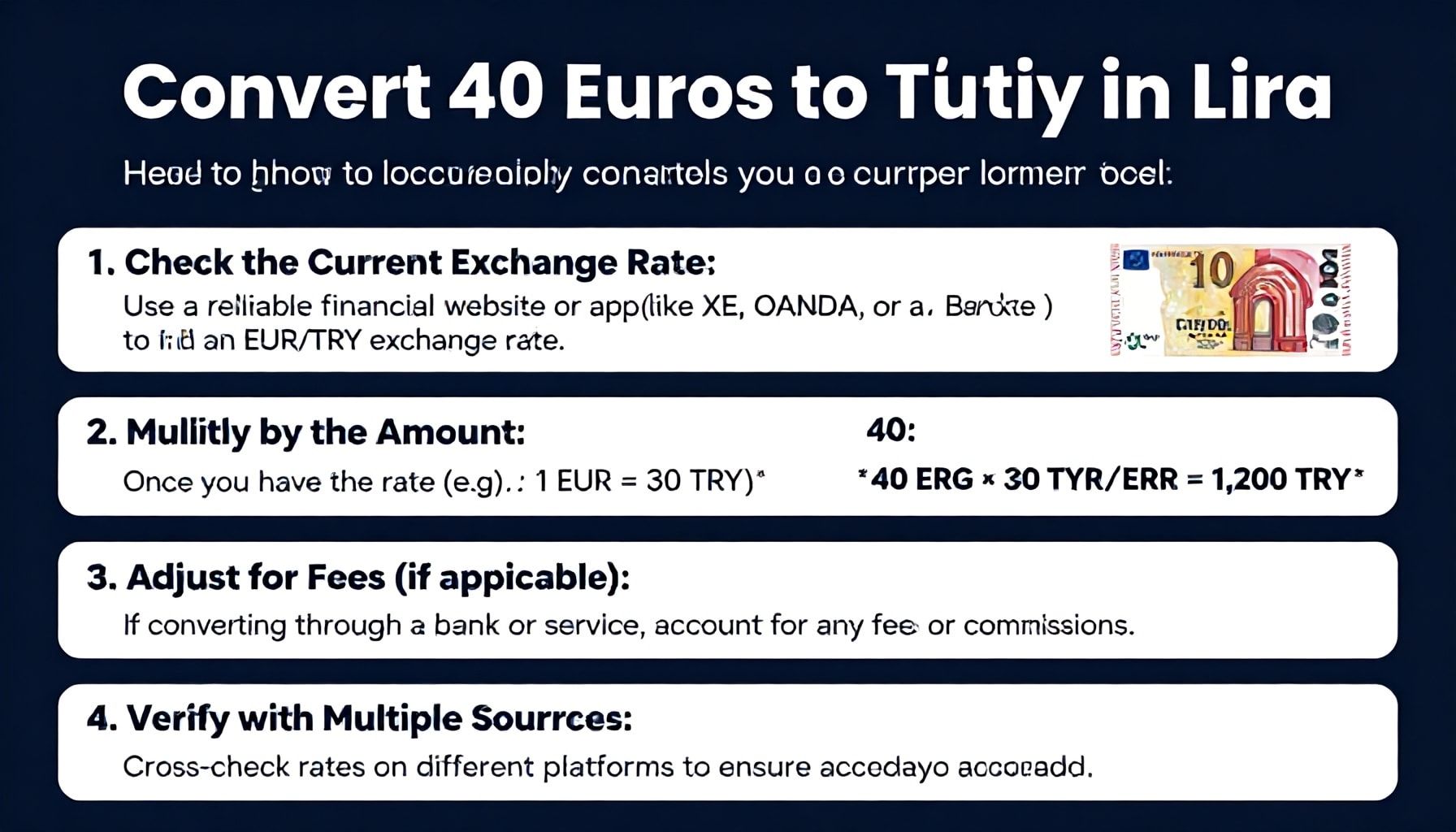 How to Accurately Convert 40 Euros to Turkish Lira in Seconds*