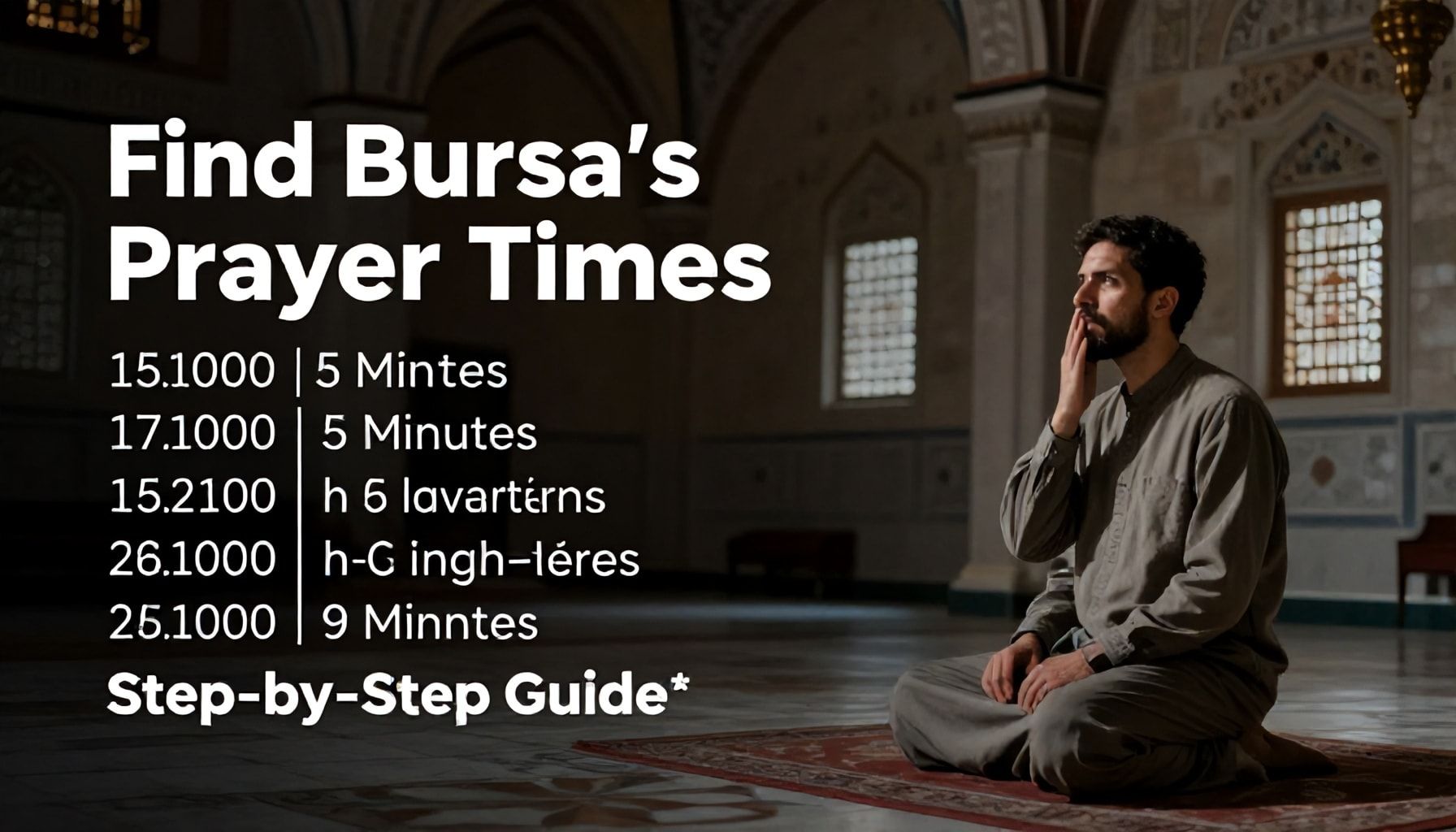 Bursa'nın Namaz Vakitlerini 5 Dakikada Bulun: Adım Adım Rehber*