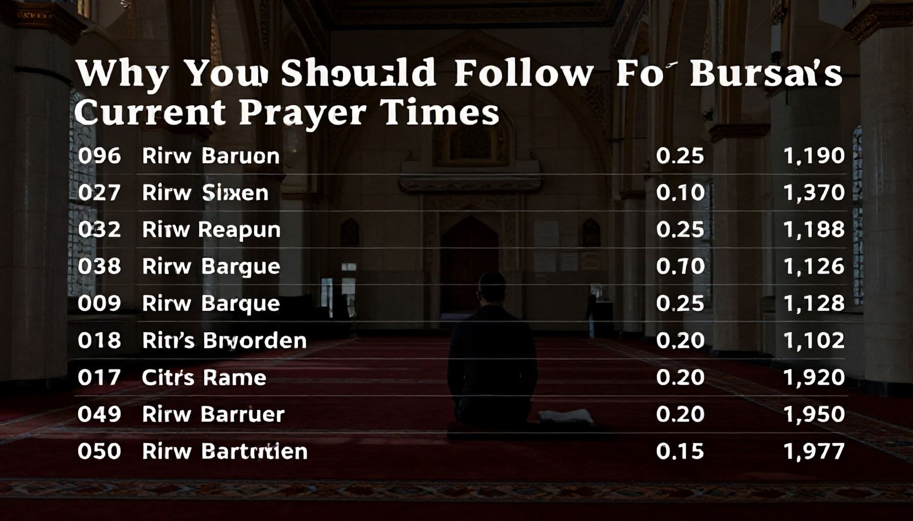 Neden Bursa'nın Güncel Namaz Vakitlerini Takip Etmelisiniz?*