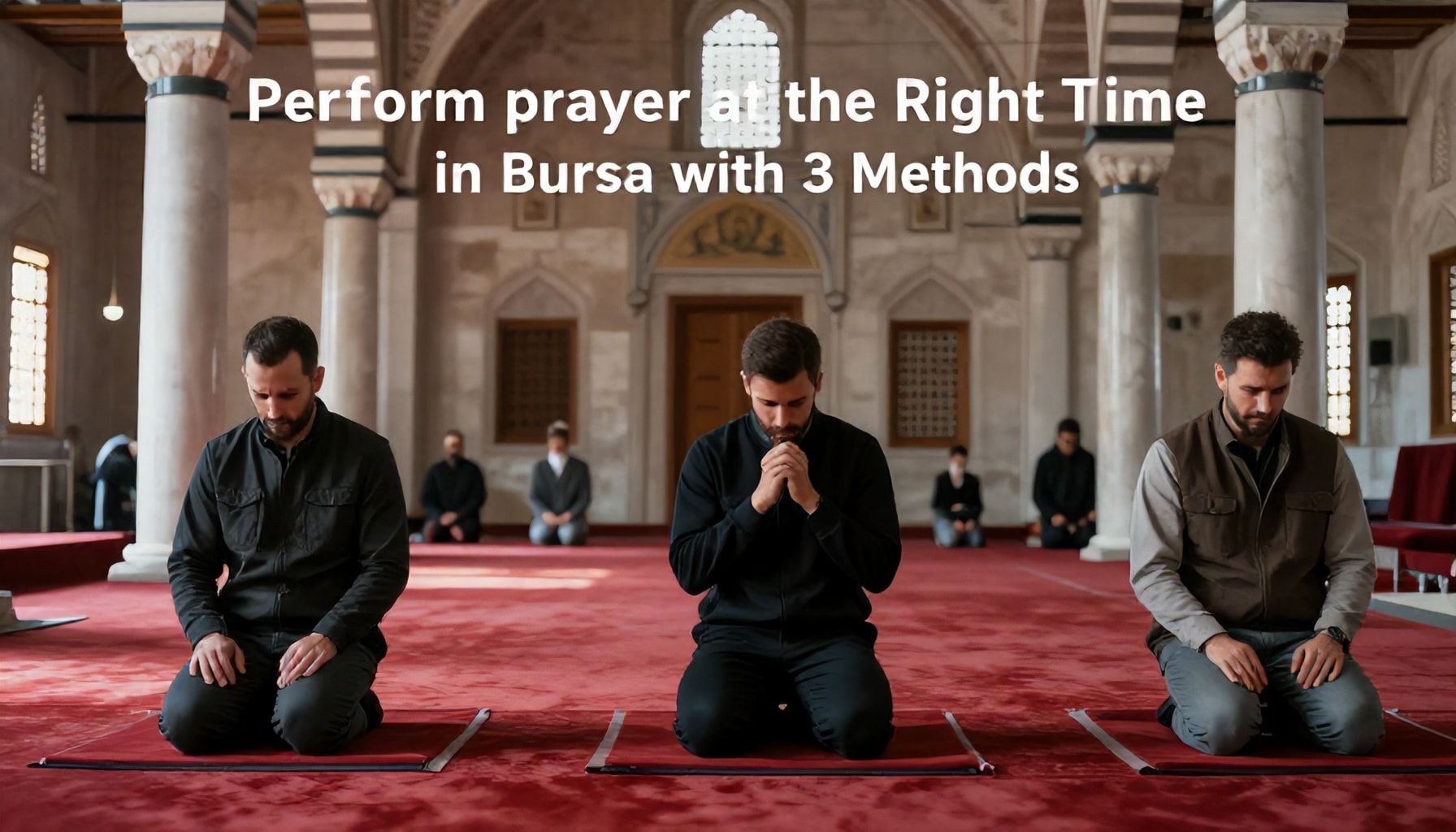 3 Yöntemle Bursa'da Doğru Vakitte Namaz Kılın*
