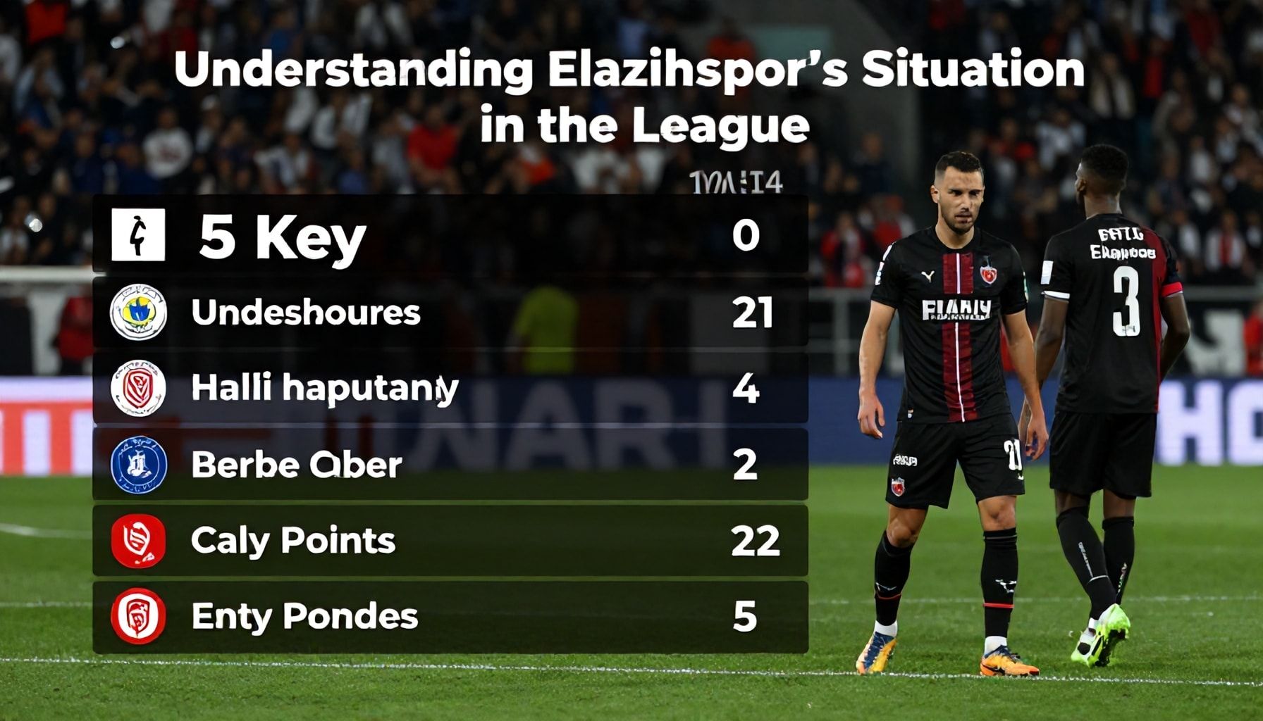 Elazığspor'un Ligdeki Durumunu Anlamak İçin 5 Ana Nokta*