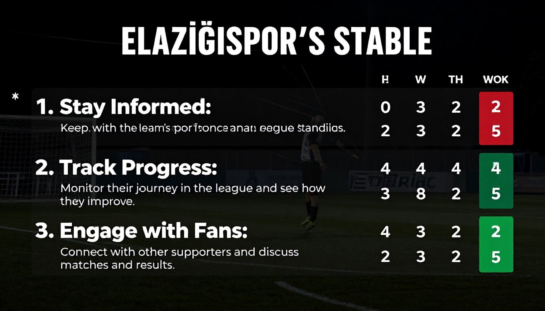 Elazığspor'un Puan Tablosunu Takip Etmenin 3 Fayı*