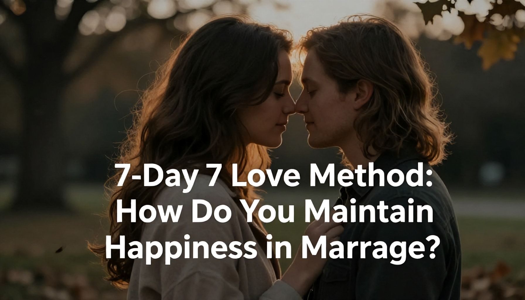 7 Günü 7 Aşk Yöntemi: Evlilikte Mutluluğu Nasıl Koruyorsunuz?*