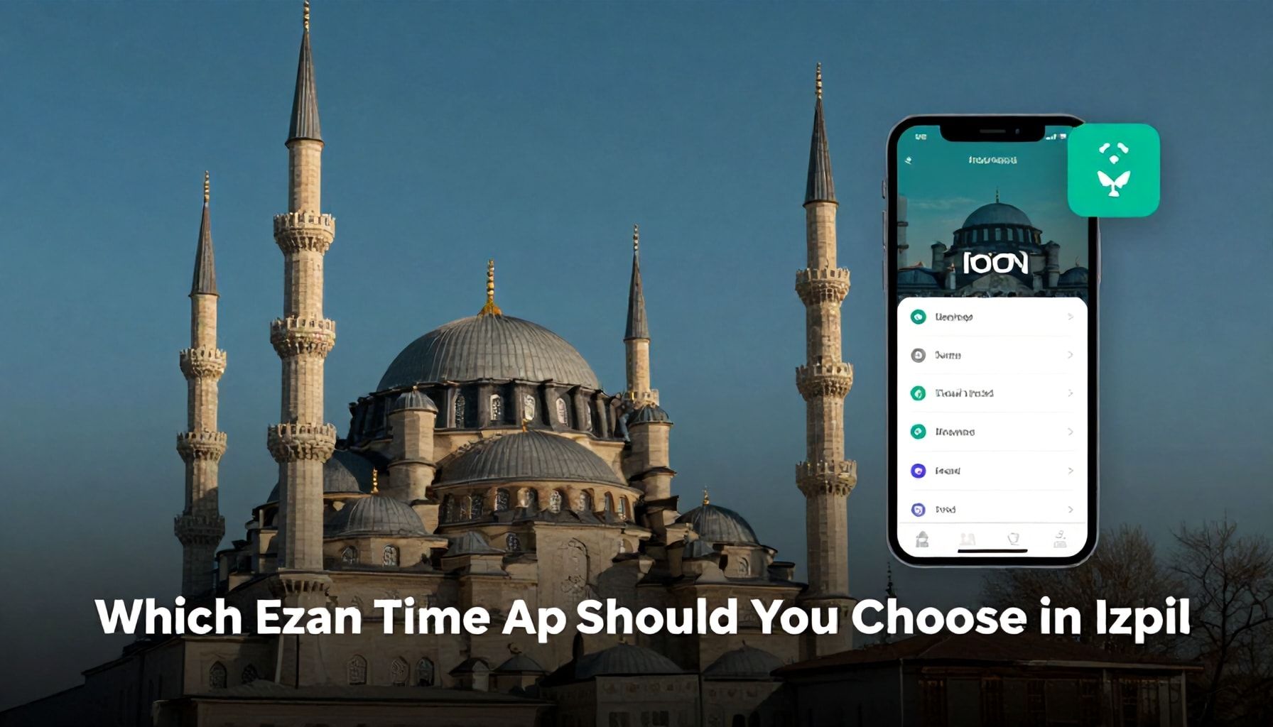İzmir'de Ezan Vakti Uygulamaları: Hangi Kullanımını Seçmelisiniz?*