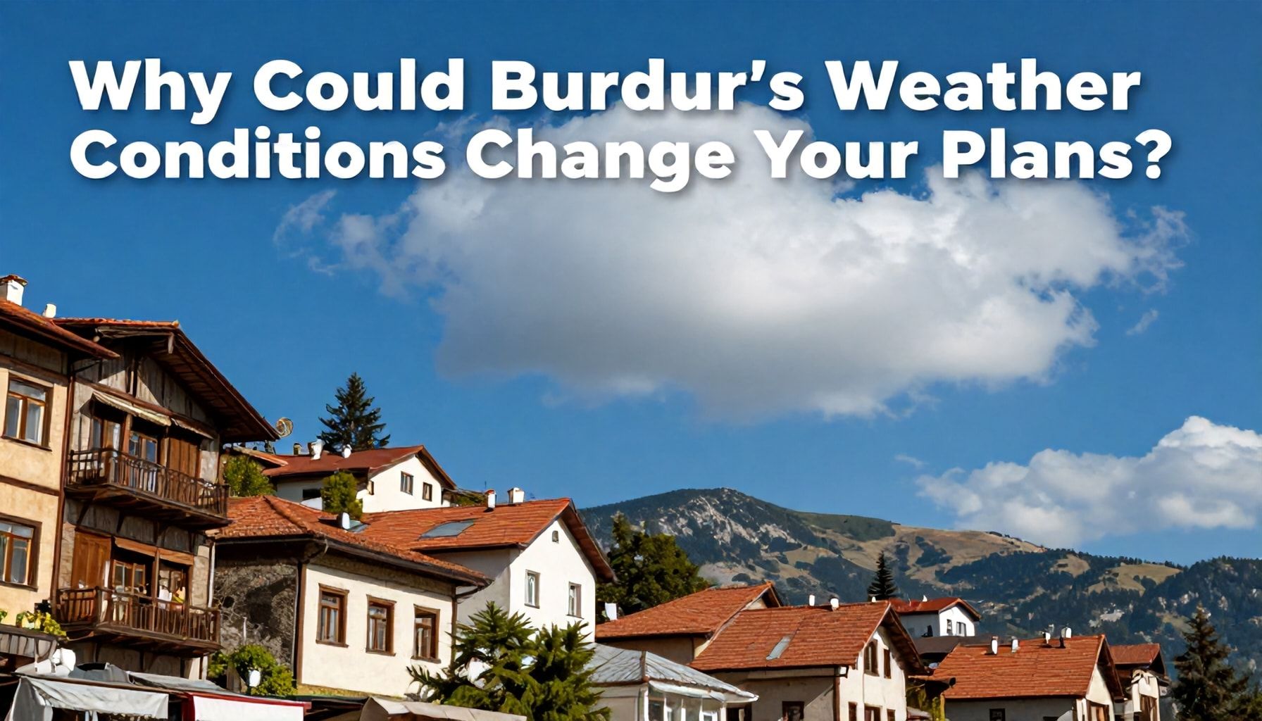Neden Burdur'un Hava Durumu Planlarınızı Değiştirebilir? Gerçekleri Keşfedin*