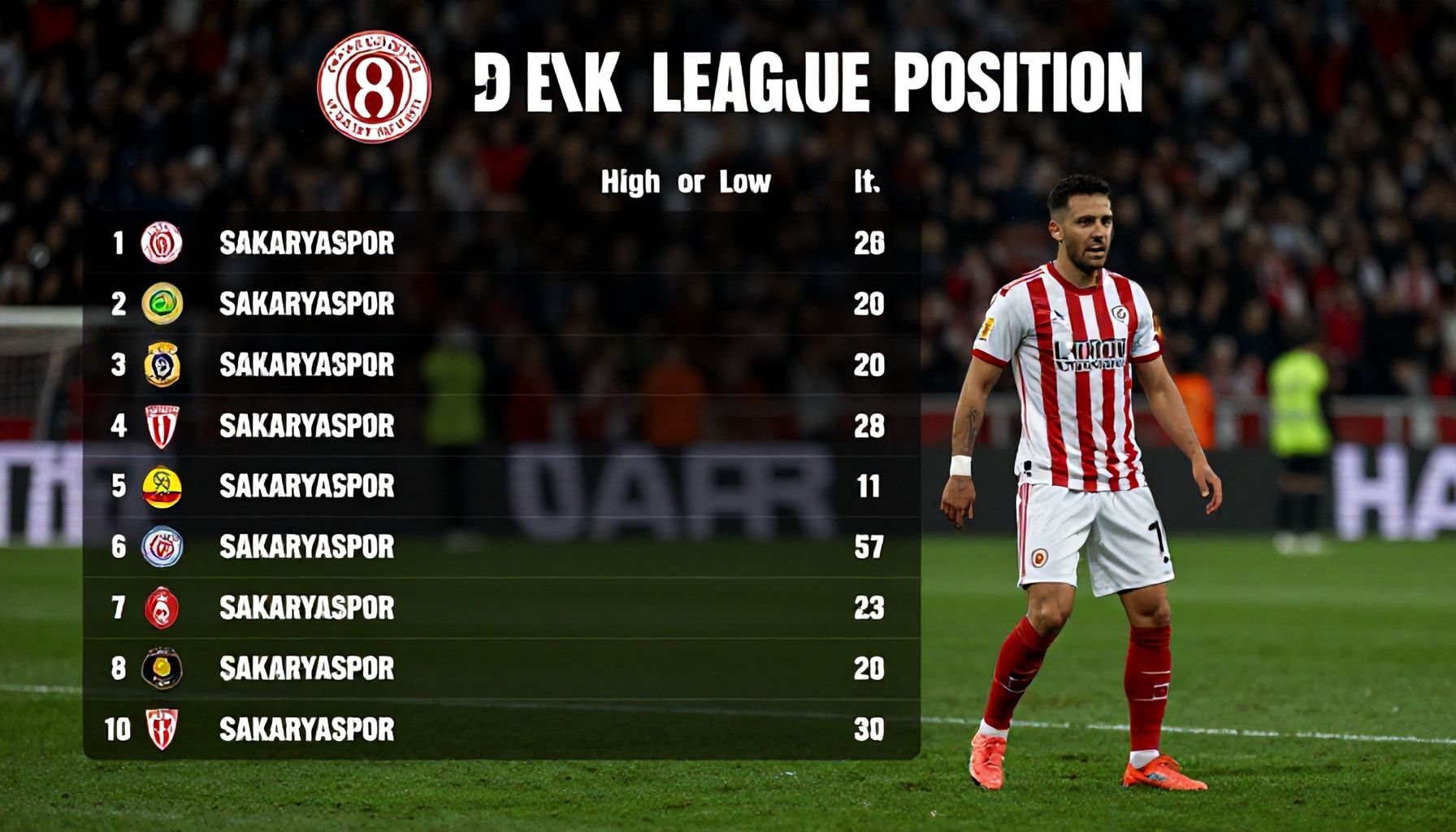 Sakaryaspor'un Gerçek Lig Durumu: Ne Kadar Yüksek Yada Düşükte?