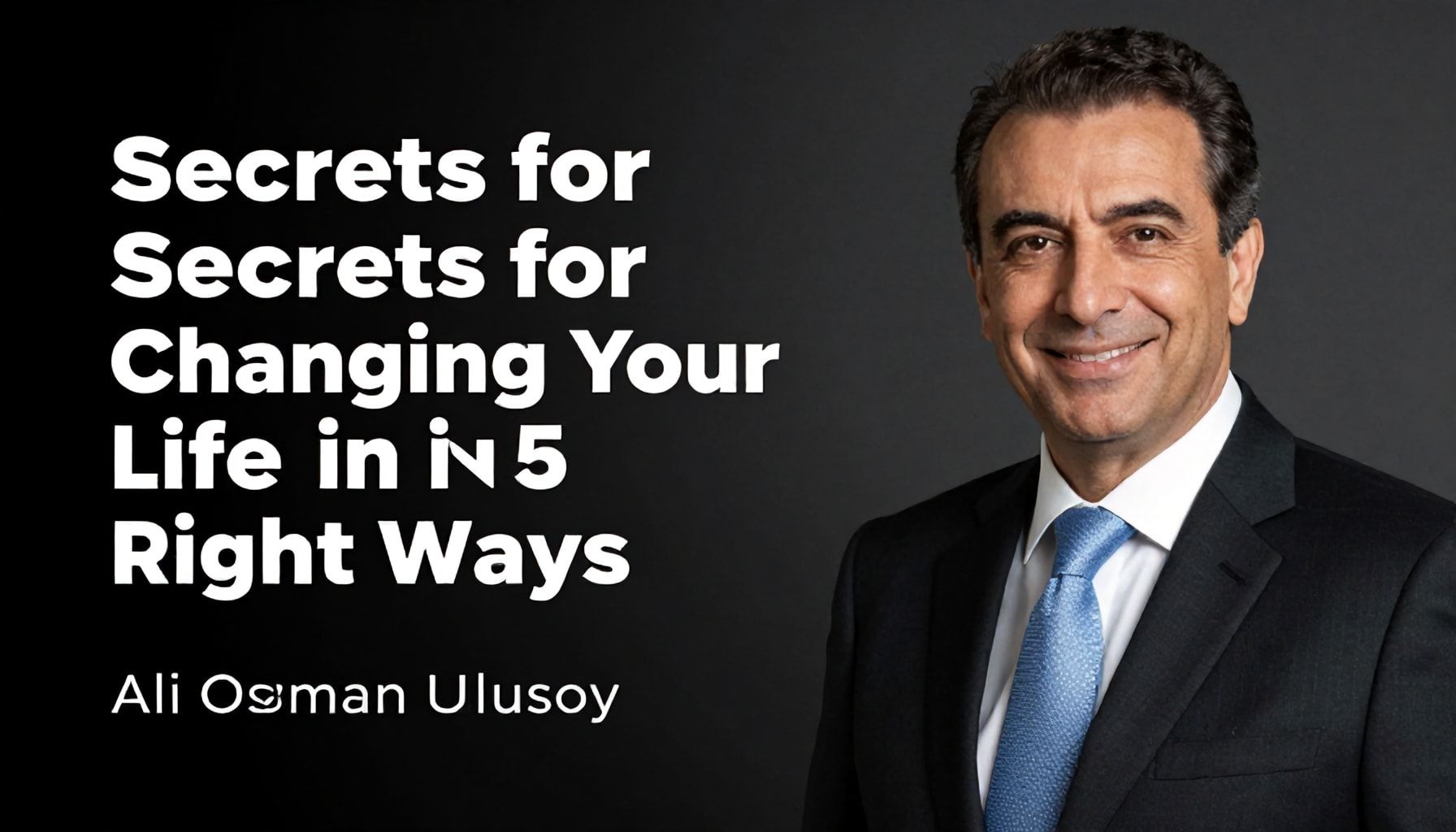 5 Doğru Yöntemle Hayatını Değiştiren Ali Osman Ulusoy'un Sırları"*