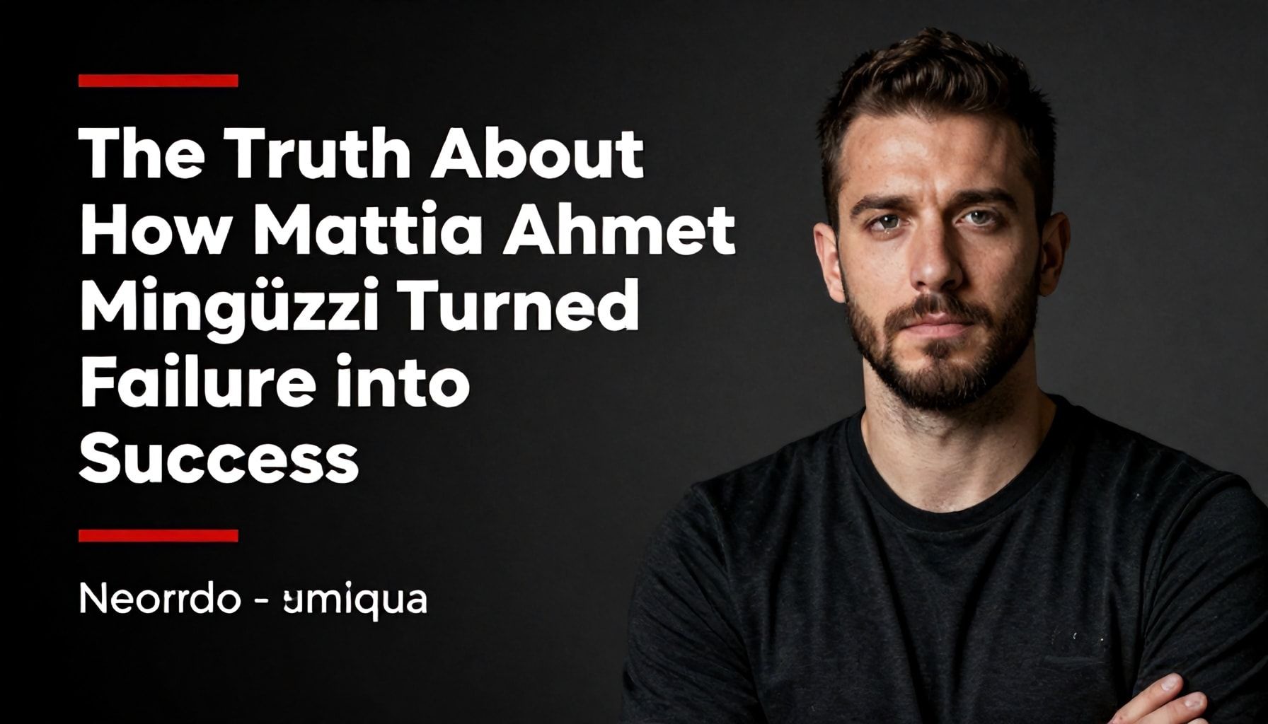 The Truth About How Mattia Ahmet Mingüzzi Turned Failure into Success*