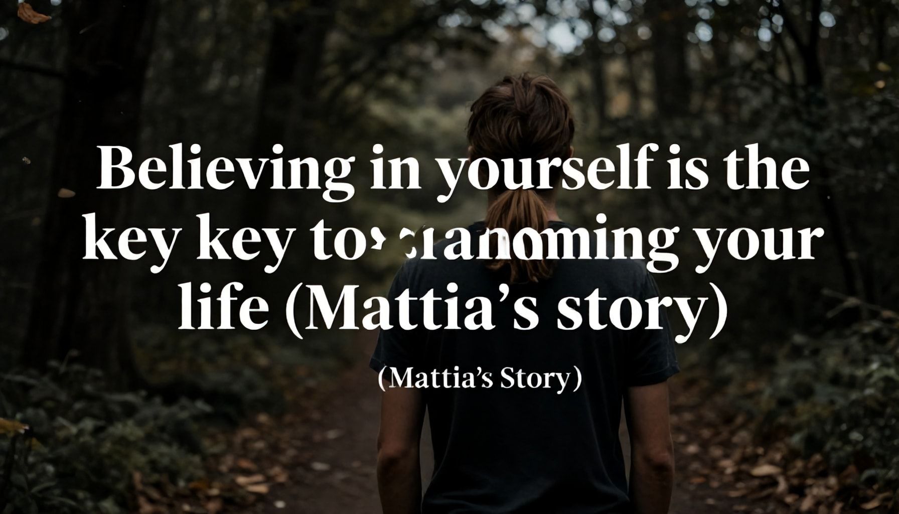 Why Belief in Yourself Is the Key to Transforming Your Life (Mattia’s Story)*