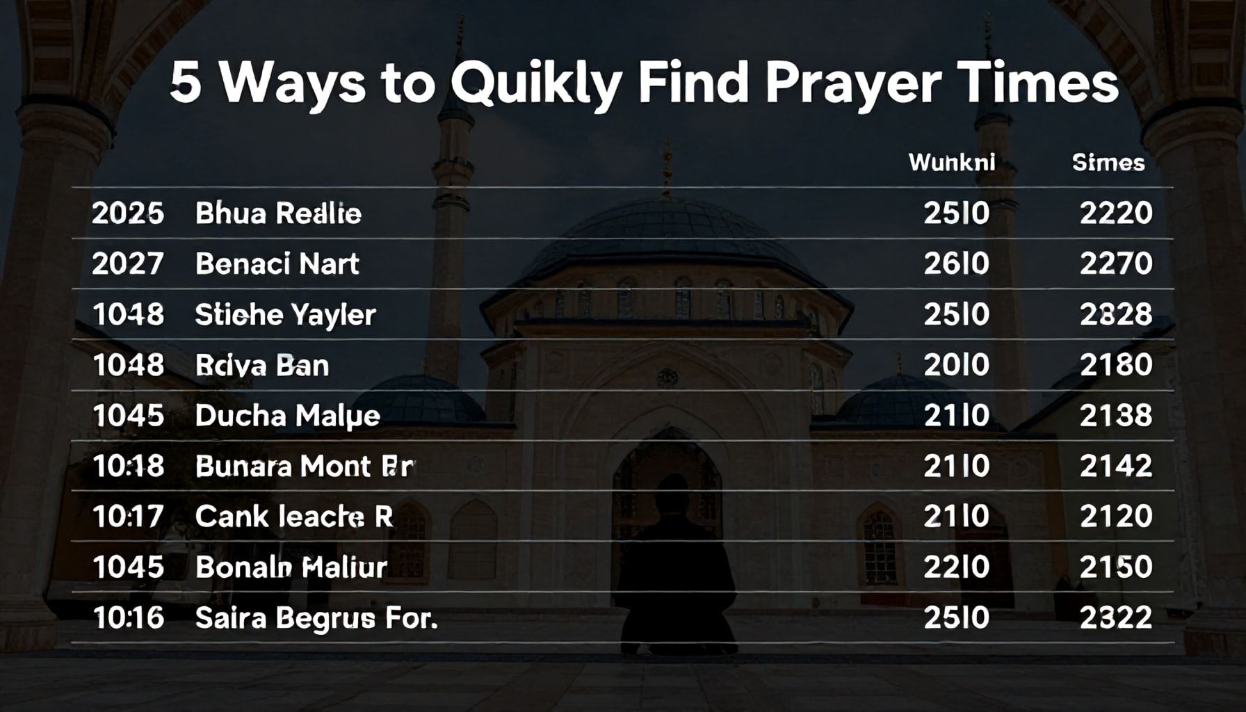 5 Yöntemle Denizli Namaz Vakitlerini Hızlıca Bulun*