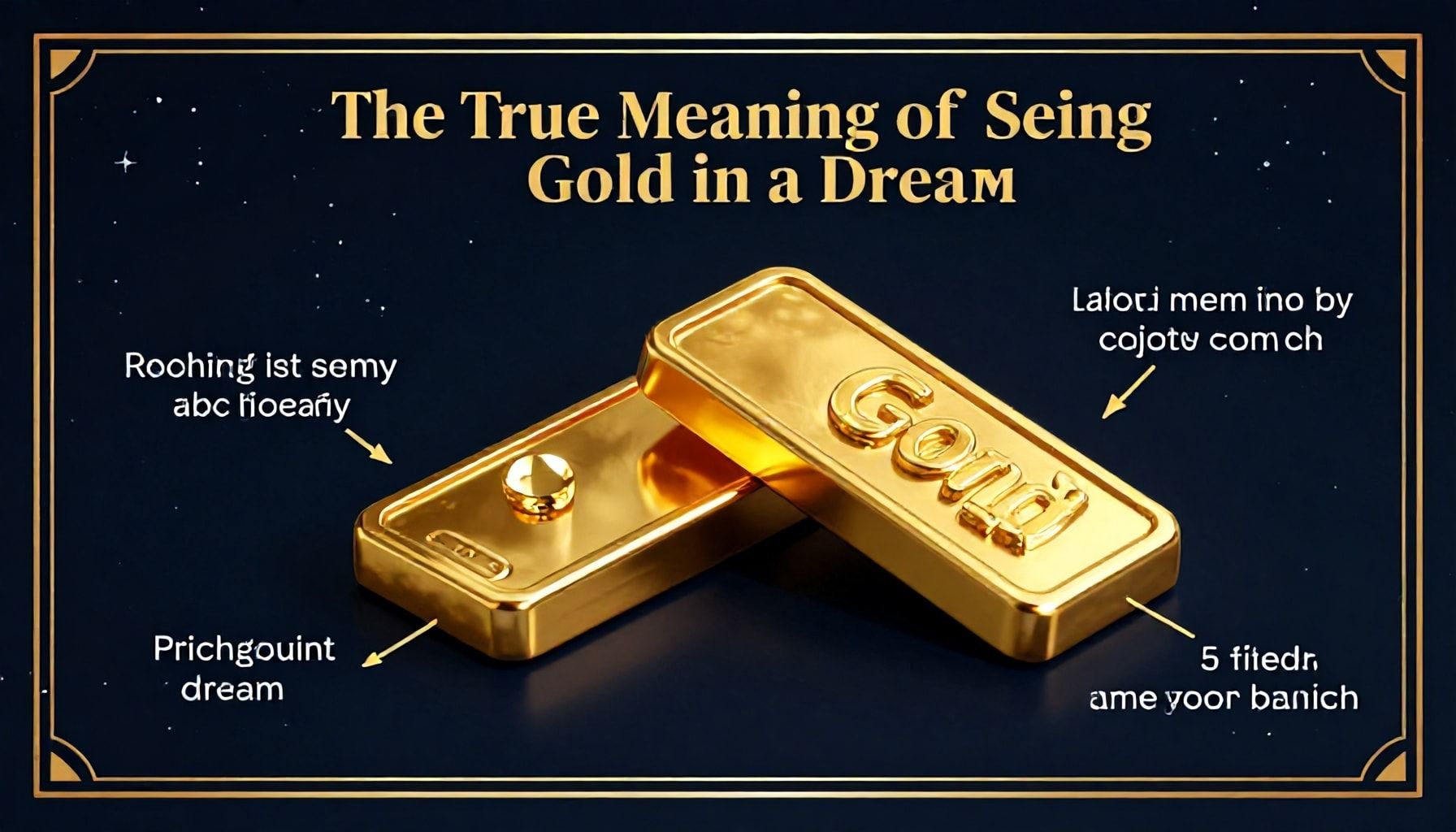 5 İşaretle Rüyada Altın Görmenin Gerçek Anlaması*