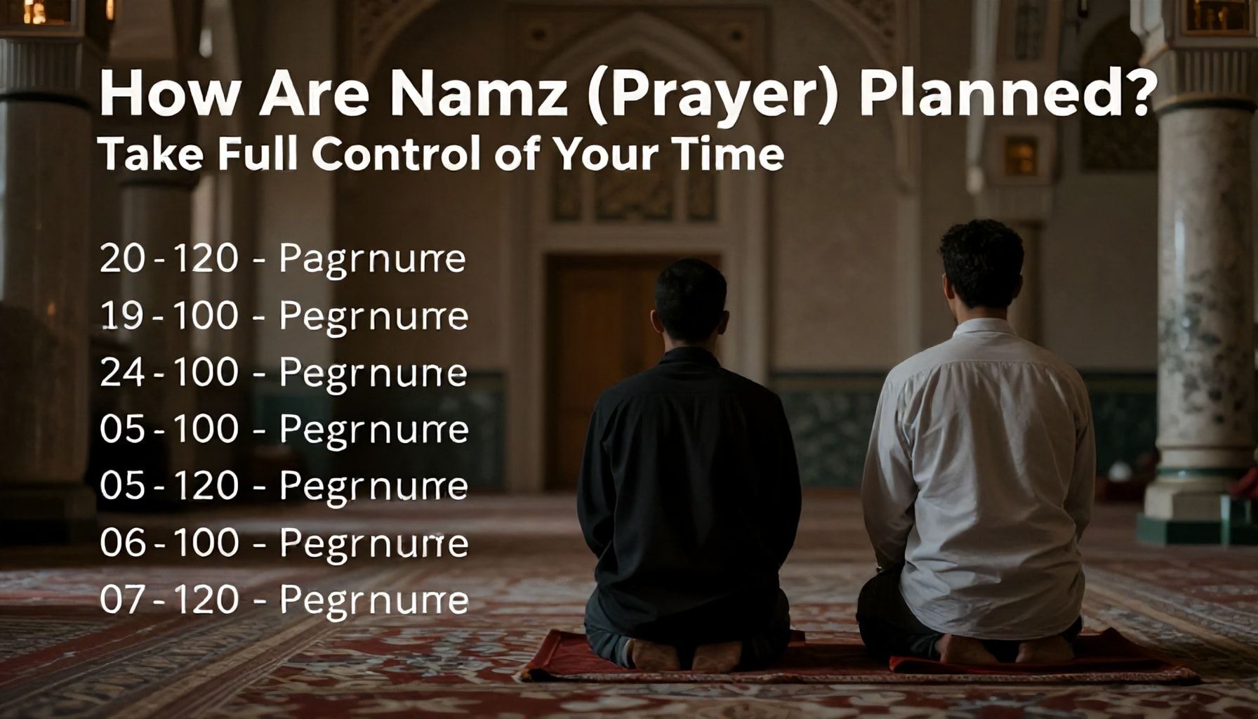 Van Namaz Vakitleri Nasıl Planlanır? Zamanınızı Tamamen Kontrol Altına Alın*