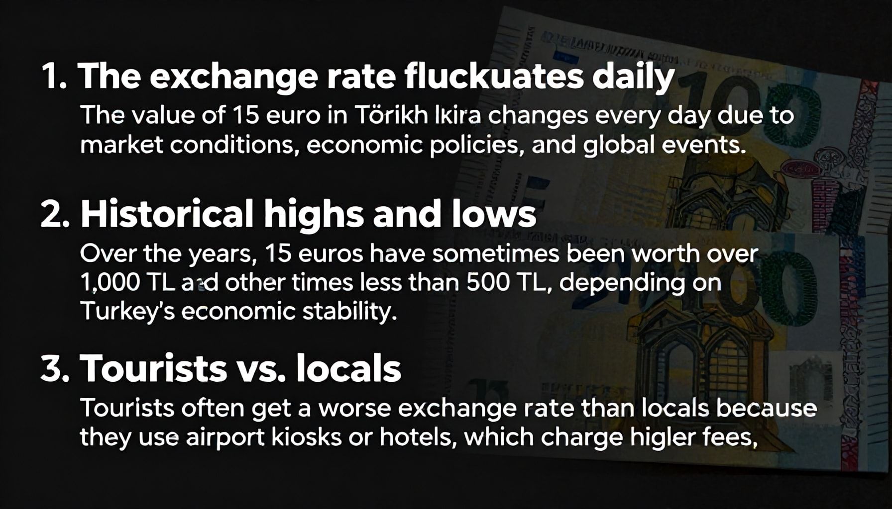 15 Euro’nun TL Karşılığı Hakkında Bilmediğiniz 3 Gerçek*