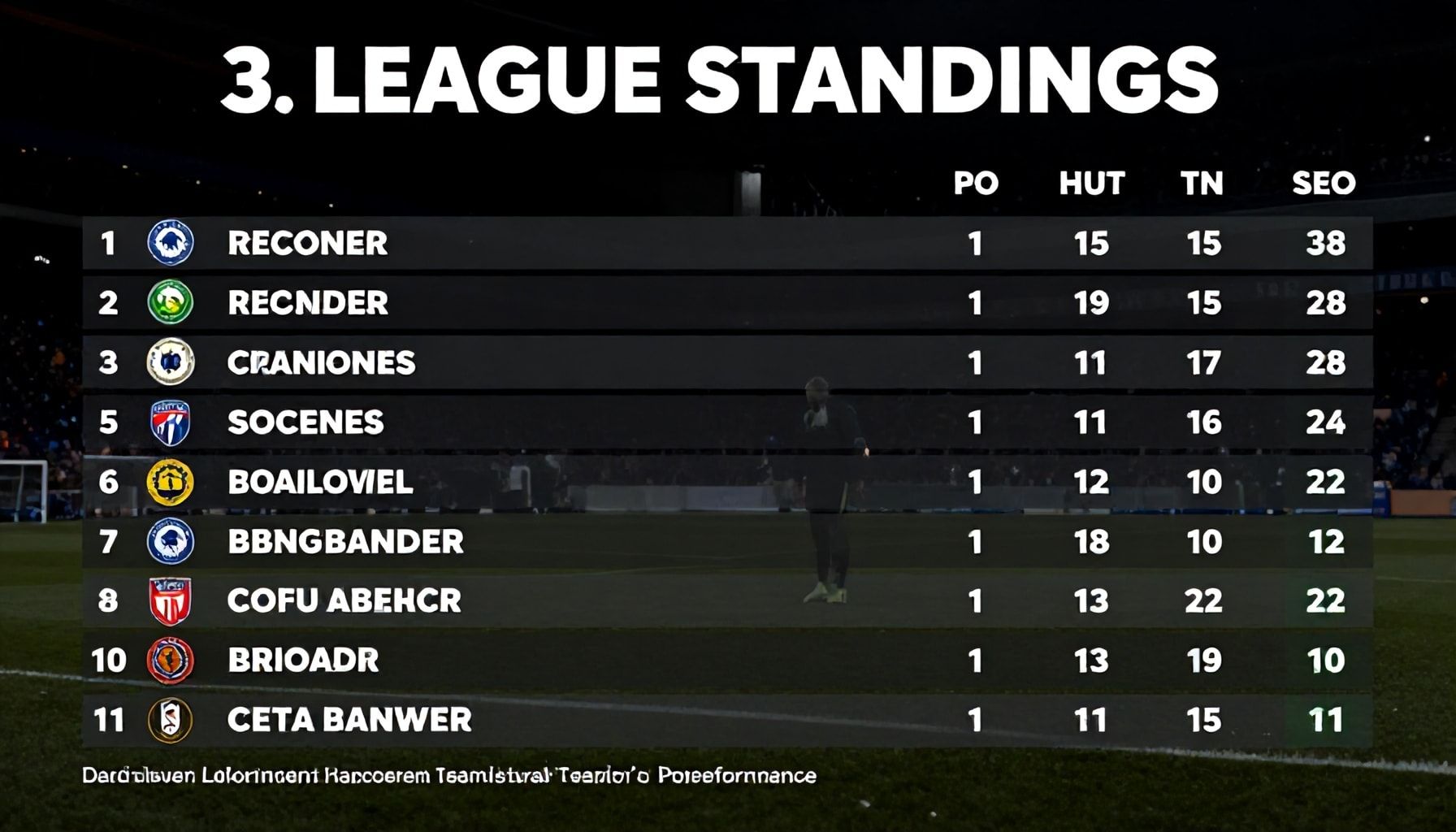 3. Lig Puan Durumları: Takımların Gerçek Performansını Keşfedin*