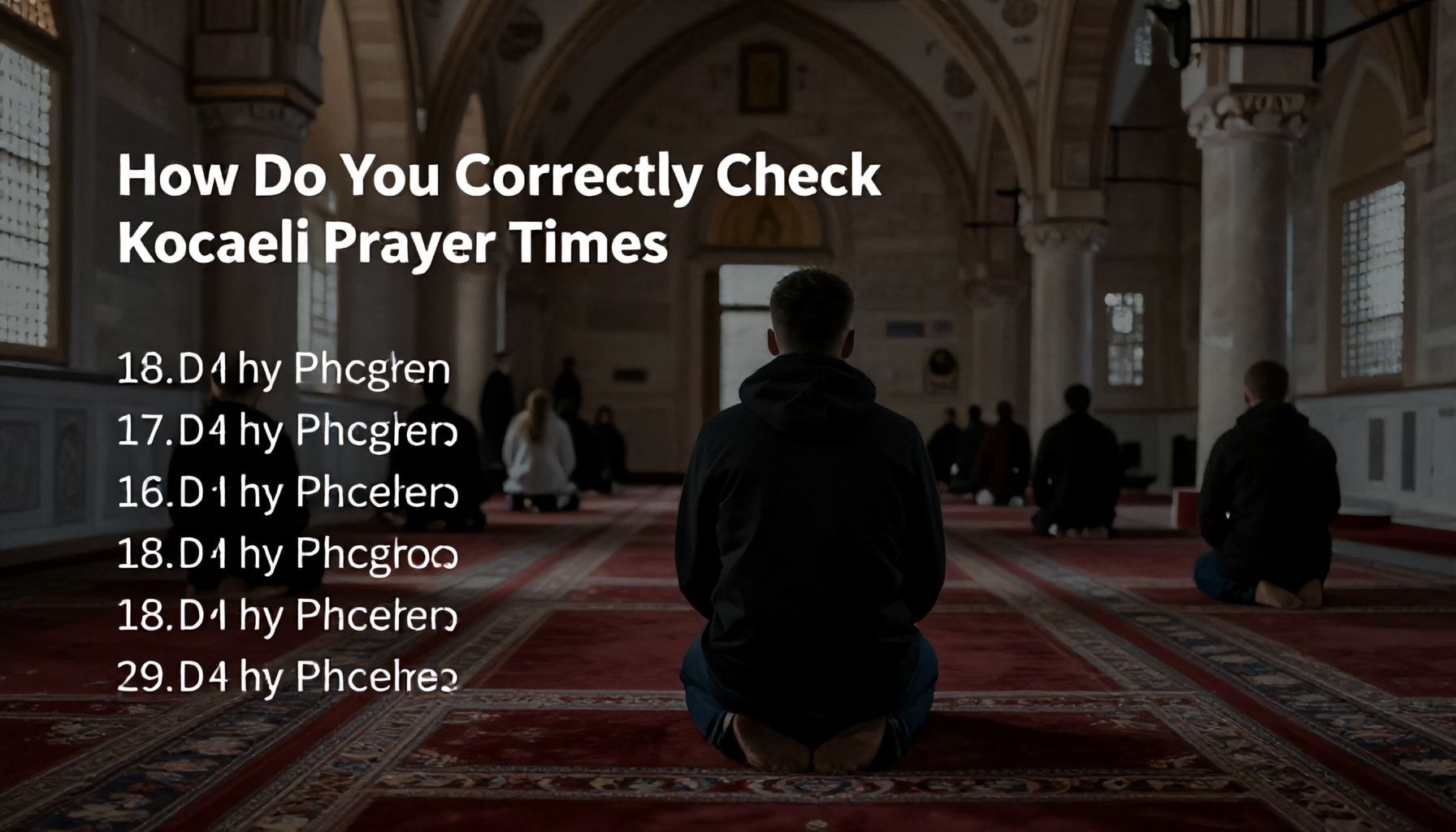 Kocaeli Namaz Vakitlerini Doğru Bir Şekilde Nasıl Kontrol Edersiniz?"*