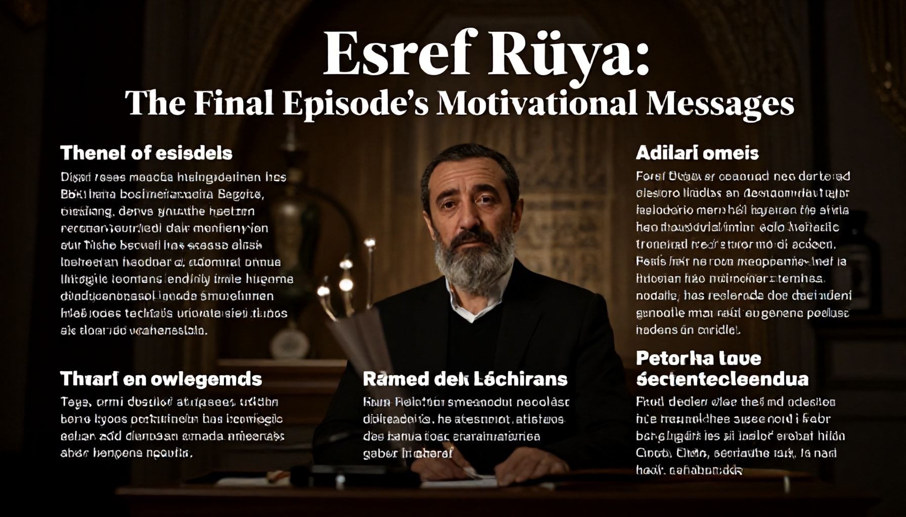 Esref Rüya: Son Bölümün Sizi Motive Edici Mesajları" için 5 Alt Başlık:*