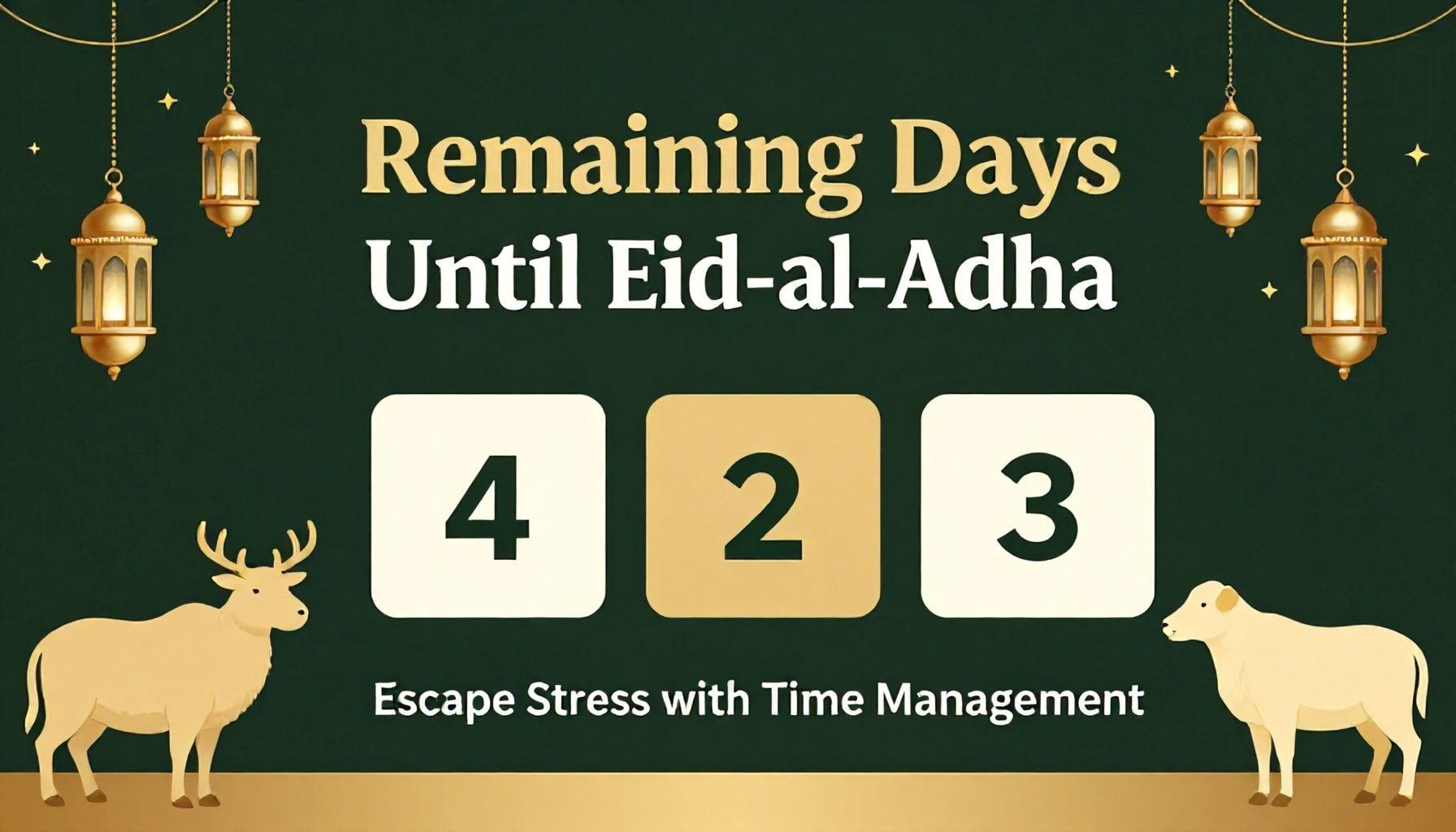Kurban Bayramı'na Kalan Günler: Zaman Yönetimi ile Stresden Kurtulun*
