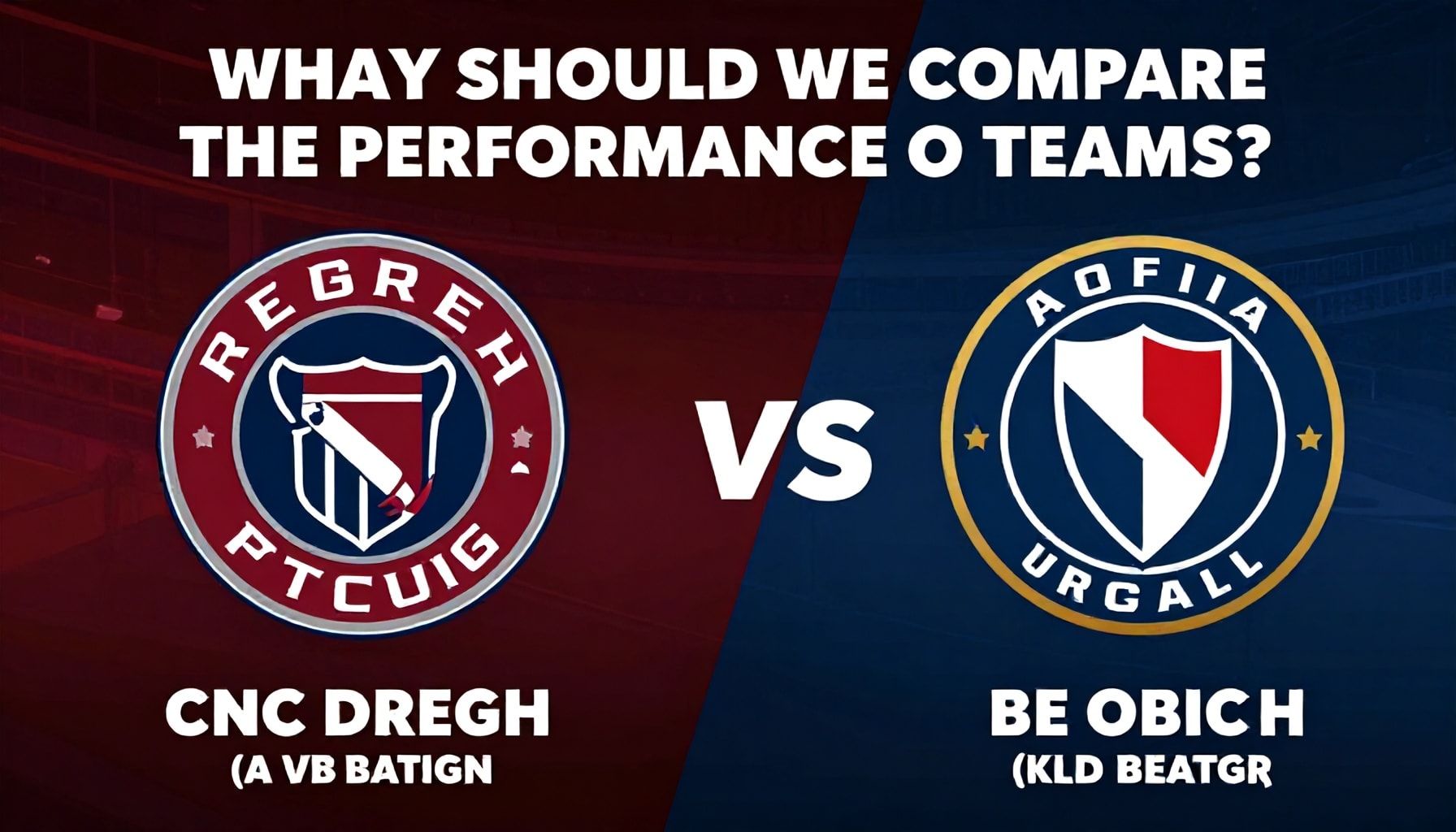 Neden bu iki takımın performansını karşılaştırmalıyız?*